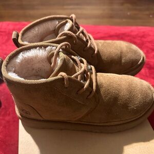 UGG Chestnut Suede Ankle Boots